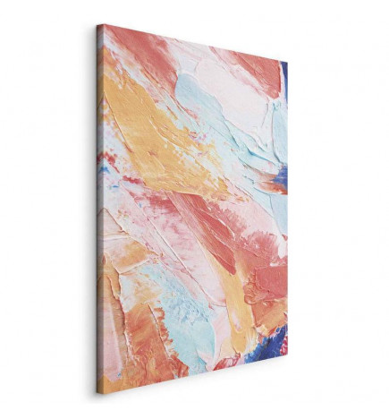 Slika - Spring Shades - A Colorful Mix of Warm and Cool Tones on Canvas