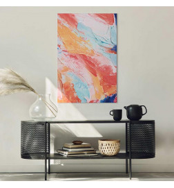 Tableau - Spring Shades - A Colorful Mix of Warm and Cool Tones on Canvas