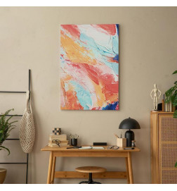 Tablou - Spring Shades - A Colorful Mix of Warm and Cool Tones on Canvas