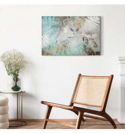 Schilderij - Turquoise Dream (1 Part) Wide