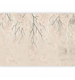 Fototapeta - Abstract falling leaves - subtle nature motif with branches