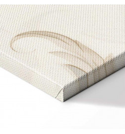 Tableau - Turquoise Flowers in Retro Ambience Floristic Ornaments