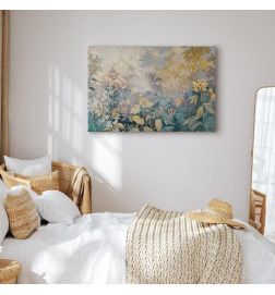 Slika - Tapestry Pattern with a Meadow and Flowers Kilim with a Spring Motif