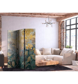 Room Divider - Tapestry Pattern With Meadow and Flowers - Kilim With Spring Motif