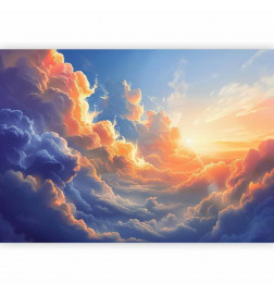 Fototapetti - Sunset Over a Cloudy Sea: A Wonderful Symphony of Colors
