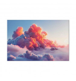 Cuadro - Twilight Spectacle: Clouds in Shades of Pink and Violet