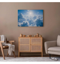 Schilderij - Heavenly Calm: Warm Rays of the Sun