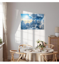 Slika - Symphony of Light: Sun and Clouds Collaborating on a Beautiful Sky