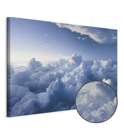 Tablou - Aerial Landscapes: Rays Lighting Up Fluffy Cloud Formations