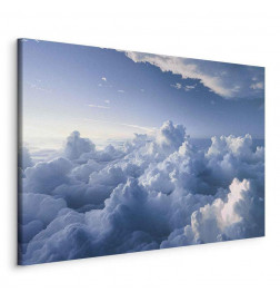 Canvas Print - Aerial Landscapes: Rays Lighting Up Fluffy Cloud Formations