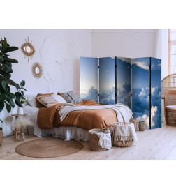 Room Divider - Aerial Landscapes: Rays Illuminating Fluffy Cloud Formations