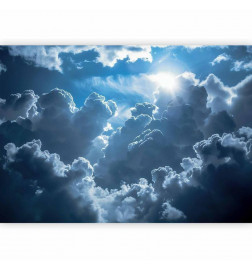 Fototapeta - Animated Scenery: The Sun Battling with Clouds