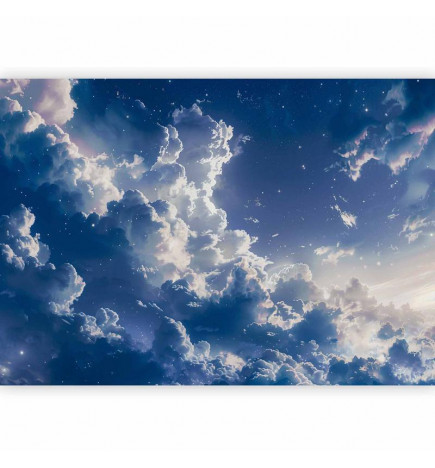 Papier peint - Starry Clouds and Delicate Light Over a Corner of the Sky