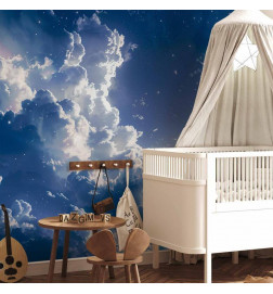 Fototapeta - Starry Clouds and Delicate Light Over a Corner of the Sky