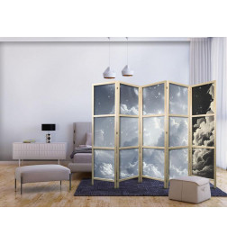 Japans kamerscherm - Astral Calm: Stars Scattered Over Delicate Clouds