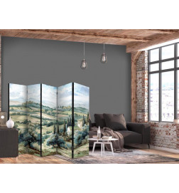 Sirm - Landscape with Green Fields and Trees - Tuscan Sunny View