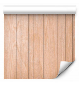 Tapisserie murale - Light Wood - Vertical panels in a warm beige shade