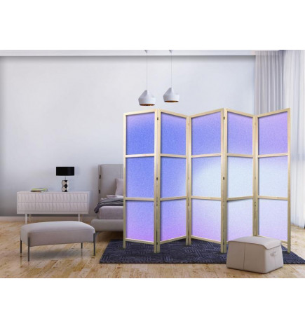 Biombo japonês - Heather Mist - Delicate Gradient Composed of Various Shades of Violet