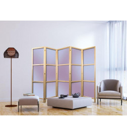 Japanese Room Divider - Complex Gradient - Gradient Composition in Nostalgic Colors