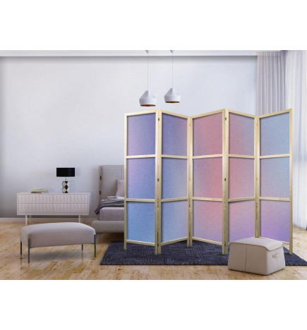 Biombo japonês - Rainbow Gradient - Delicate Multicolored Gradient Resembling Mist