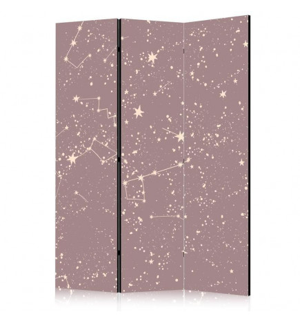 Biombo - Night Sky - Artistic Constellations and Stars in Pastel Shades