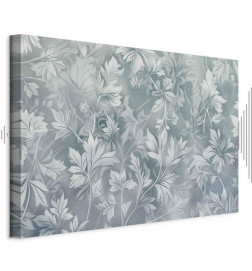 Glezna - Ornaments in Worn Muted Turquoises: Delicate Plant Pattern