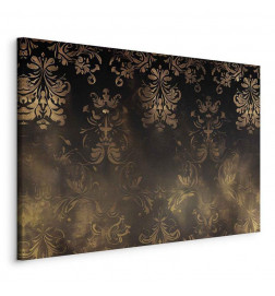 Cuadro - Baroque Ornaments in Patinated Gold and Browns: Retro Motif