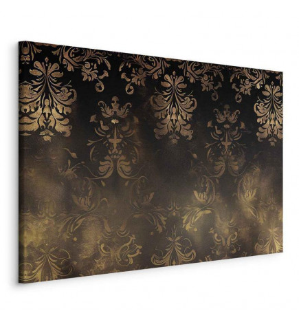 Tableau - Baroque Ornaments in Patinated Gold and Browns: Retro Motif