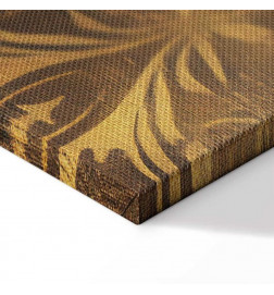 Tableau - Baroque Ornaments in Patinated Gold and Browns: Retro Motif