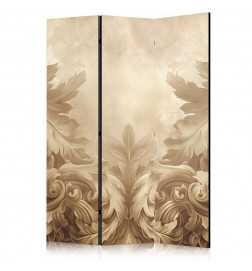 Paravent - Carved Baroque Ornaments - Rich Composition in Sepia Colors