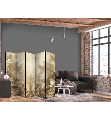 Biombo - Carved Baroque Ornaments - Rich Composition in Sepia Colors