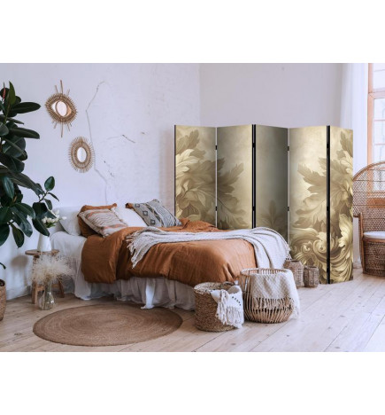 Room Divider - Carved Baroque Ornaments - Rich Composition in Sepia Colors