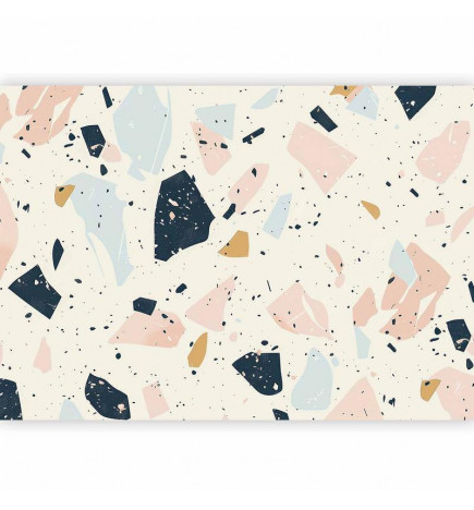 Fototapeta - Terrazzo with Large Scaled Stones in Subdued Colors