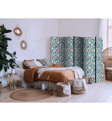 Paravan - Oriental Pond - A Cluster of Japanese Fish Swimming in Crystal Clear Water with Glimmers of Light