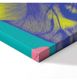 Quadro - Colorful Tiger - Intense Colors of a Tiger Surrounded by Tropical Plants