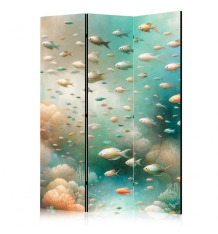 Sirm - Spectacular Underwater Landscape - Fish in an Underwater World in Turquoise Blue Beige and Delicate Orange Colors