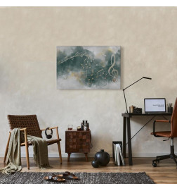 Schilderij - Melody of the Psalm (1 Part) Wide