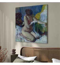 Schilderij - Edgar Degas – After the Bath
