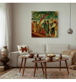Canvas Print - August Macke – Spaziergänger am See