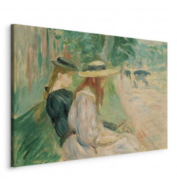 Cuadro - Berthe Morisot – Sur un banc de Bois de Boulogne
