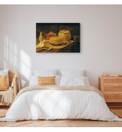 Canvas Print - Vincent Van Gogh – Still life with yellow straw hat