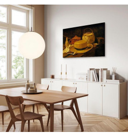 Canvas Print - Vincent Van Gogh – Still life with yellow straw hat