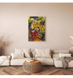 Cuadro - August Macke – Men on the Road by the Lake