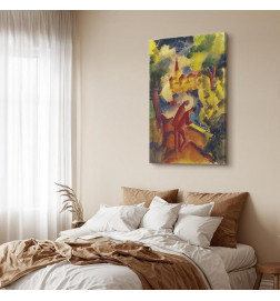 Tablou - August Macke – Men on the Road by the Lake