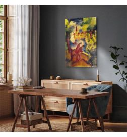 Quadro - August Macke – Men on the Road by the Lake