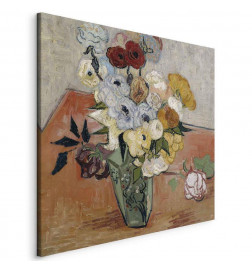 Canvas Print - Vincent Van Gogh – Stilllife with Japanese vase, roses and anemones