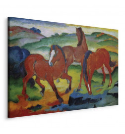 Cuadro - Franz Marc – The Red Horses (Grazing Horses IV)