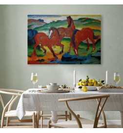 Slika - Franz Marc – The Red Horses (Grazing Horses IV)