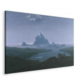 Schilderij - Caspar David Friedrich – Cliff reef on the beach