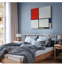 Slika - Piet Mondrian – Composition No III, with red, blue, yellow and black